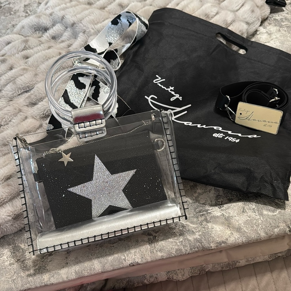 Clear Vintage Havana Purse